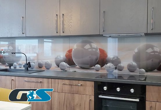 Стеклянный фартук для кухни Скинали с рисунком (абстракция, 3D, природа, города, капли, лёд, и т.д.) №SKINALI-11191