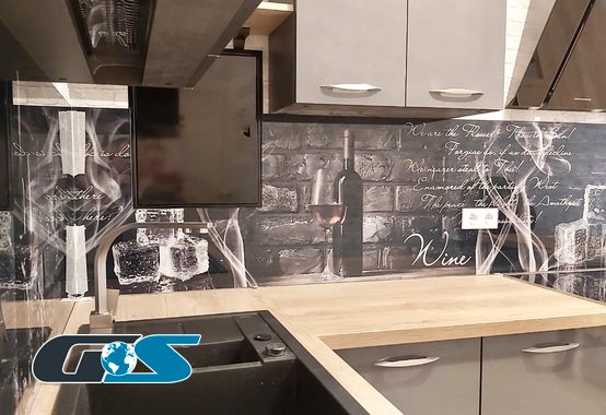 Стеклянный фартук для кухни Скинали с рисунком (абстракция, 3D, природа, города, капли, лёд, и т.д.) №SKINALI-6121