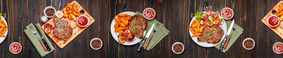 Стеклянный фартук для кухни №skinali-9063-o